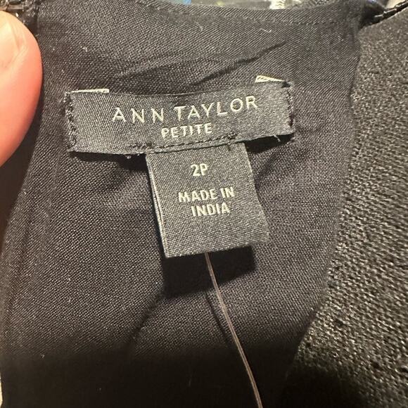 Ann Taylor Petite Scalloped Linen-Blend Midi Dress – NWT - Picture 7 of 10